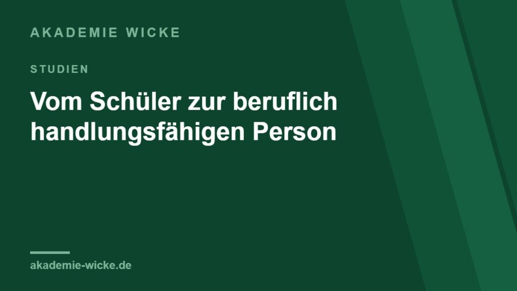 markenbild vom schueler zur beruflich handlungsfaehigen person